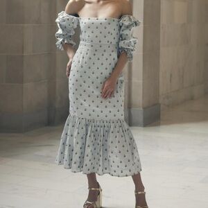 Eddy Desirae Embroidered Midi Dress